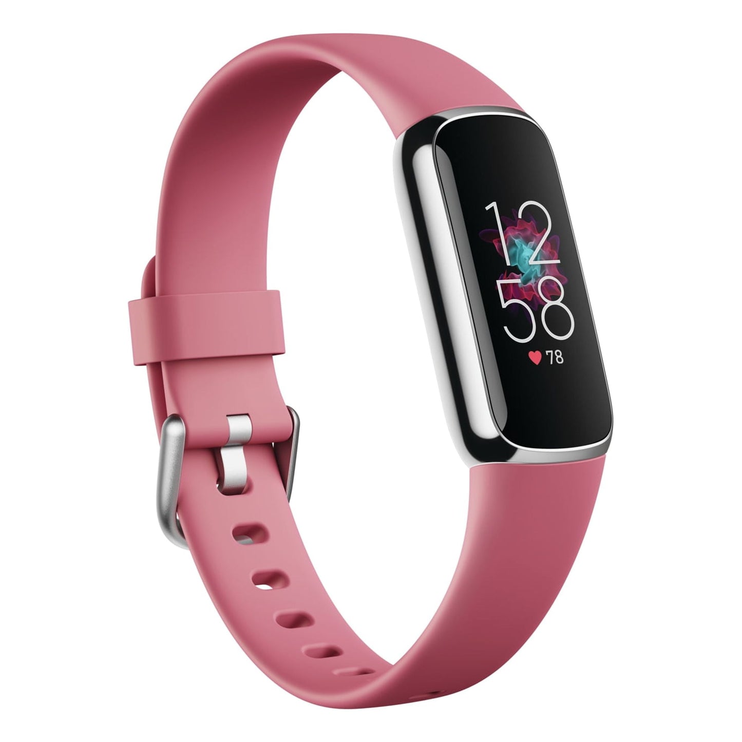 Fitbit Luxe Fitness & Wellness Tracker - Orchid/Platinum Stainless Steel