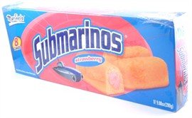 Submarinos Marinela - Strawberry Cream Filled Cakes-2pack