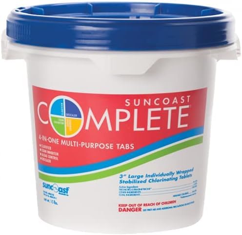 Suncoast Complete Chlorine Tablets 3 inch for Swimming Pools and SPA