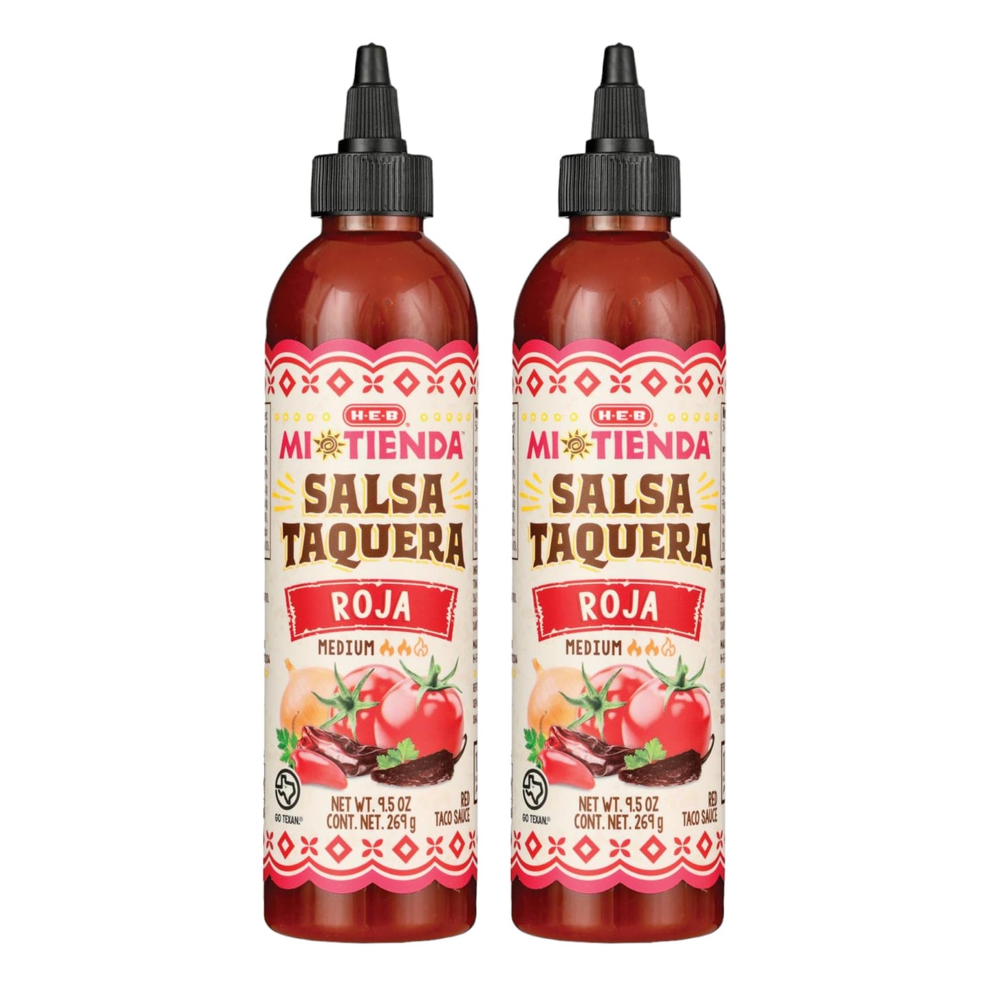 H‑E‑B Mi Tienda Salsa Taquera (Pack of 2) (Roja)