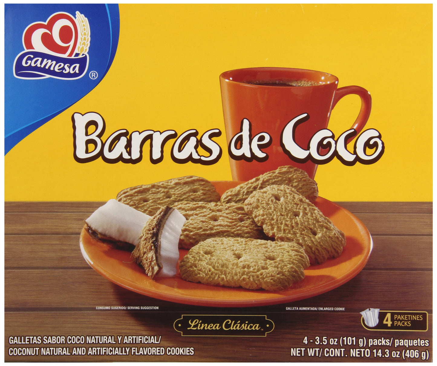 gamesa barras de coco