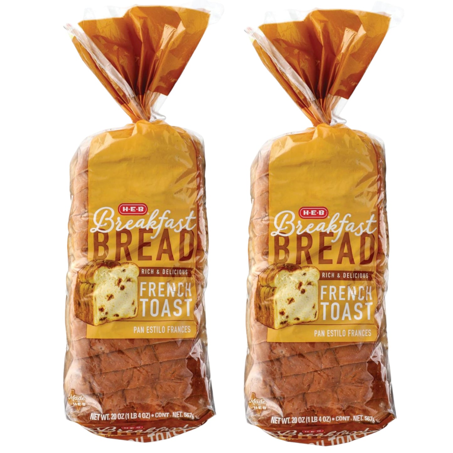HEB French Toast Breakfast Bread 20oz (2 pack)