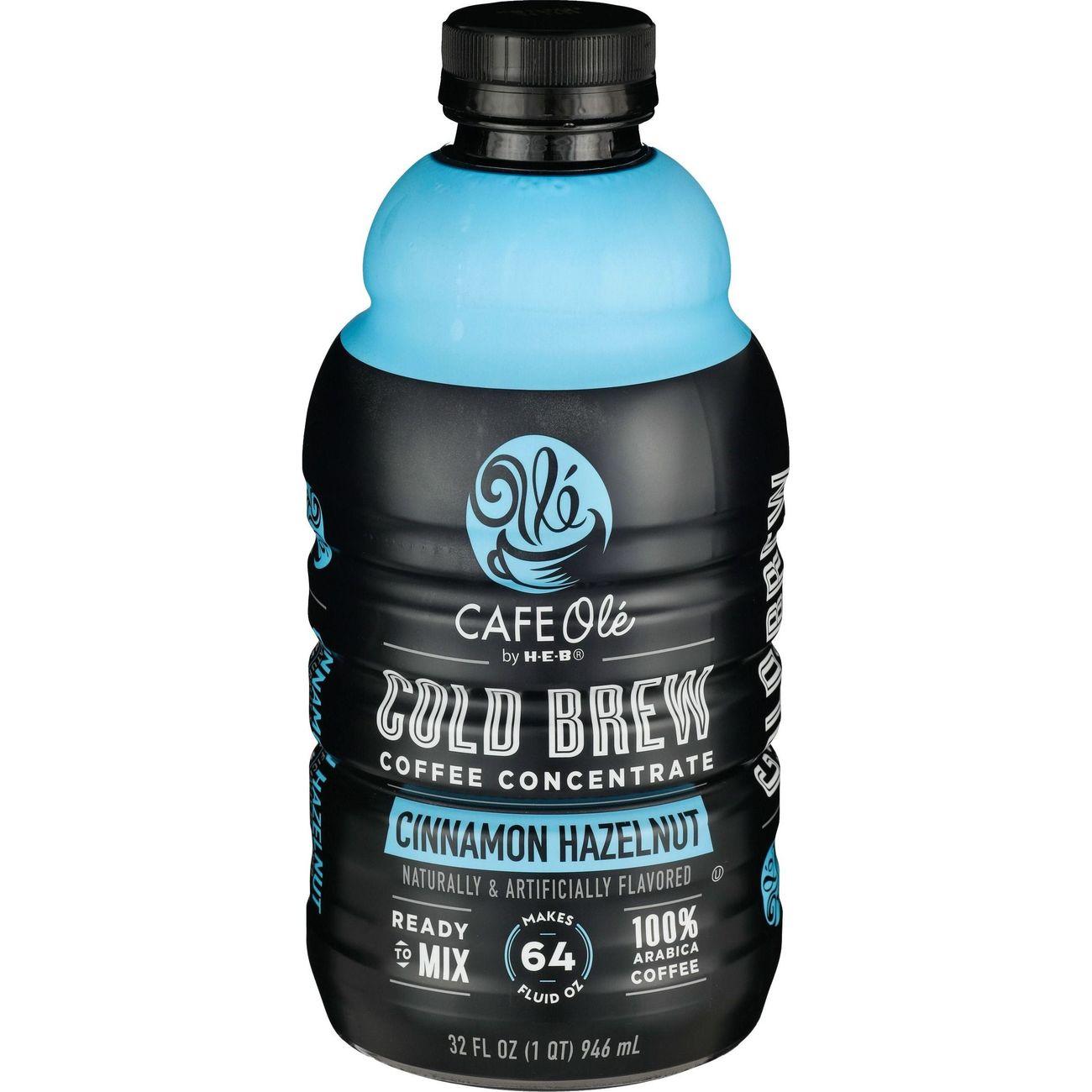 Cafe Ole by Hâ€‘Eâ€‘B Cold Brew Concentrate 32 oz Cinnamon Hazelnut