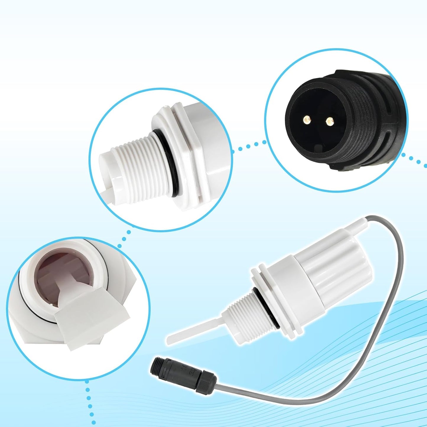 Flow Switch with Round Connection for Saltron Reliant Saltwater Chlorine Generat