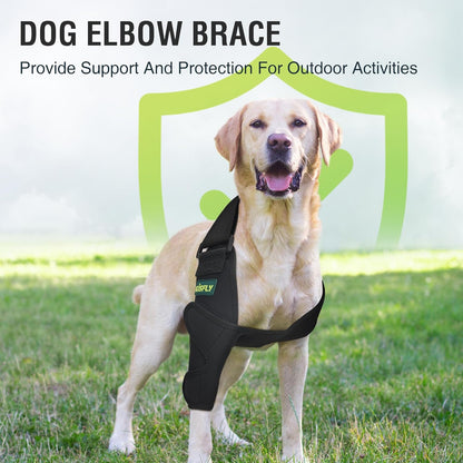 Dog Elbow Pads Size L for Calluses Pressure Sores Shoulder Support Front Leg