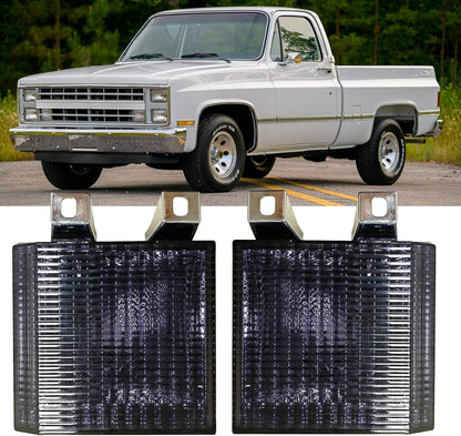 Smoke Turn Signal Parking Corner Lamp Light For Chevrolet G10 G20 G30 Pickup