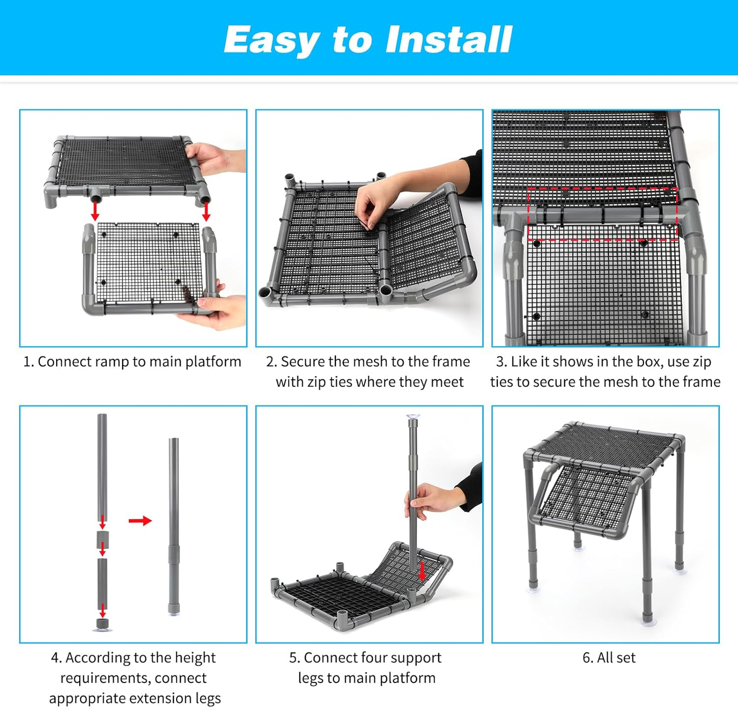 Extra Large Turtle Basking Platform for 40-125 Gallon Aquatic Tanks