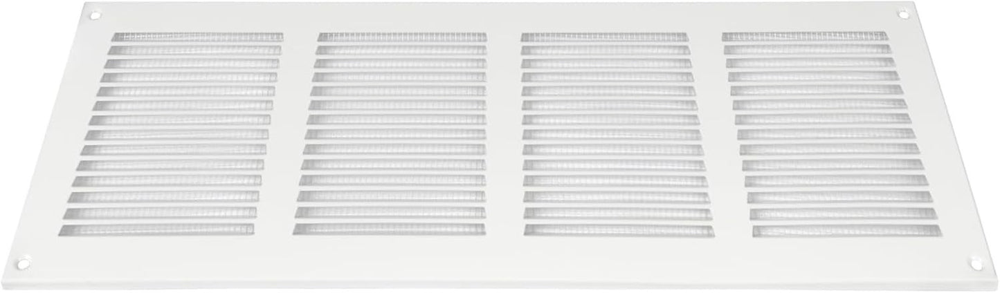 16x6 Air Return Grill with Pest Guard Screen Metal HVAC Vent Cover White -3 pack