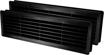 Vent Systems 18" x 5" Inch Plastic Door Air Vent Cover Two Sided Louvered Vent