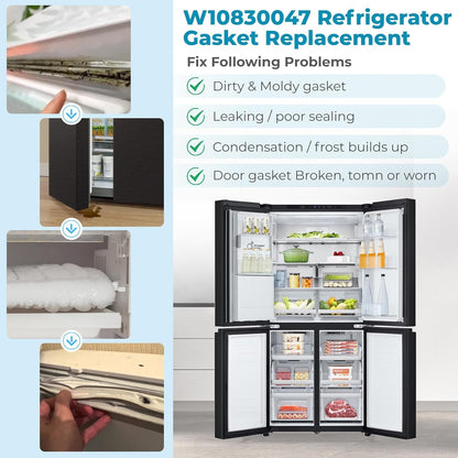 W10830047 Refrigerator Door Gasket Fits Whirlpool JennAir KitchenAid 42.91x16.93