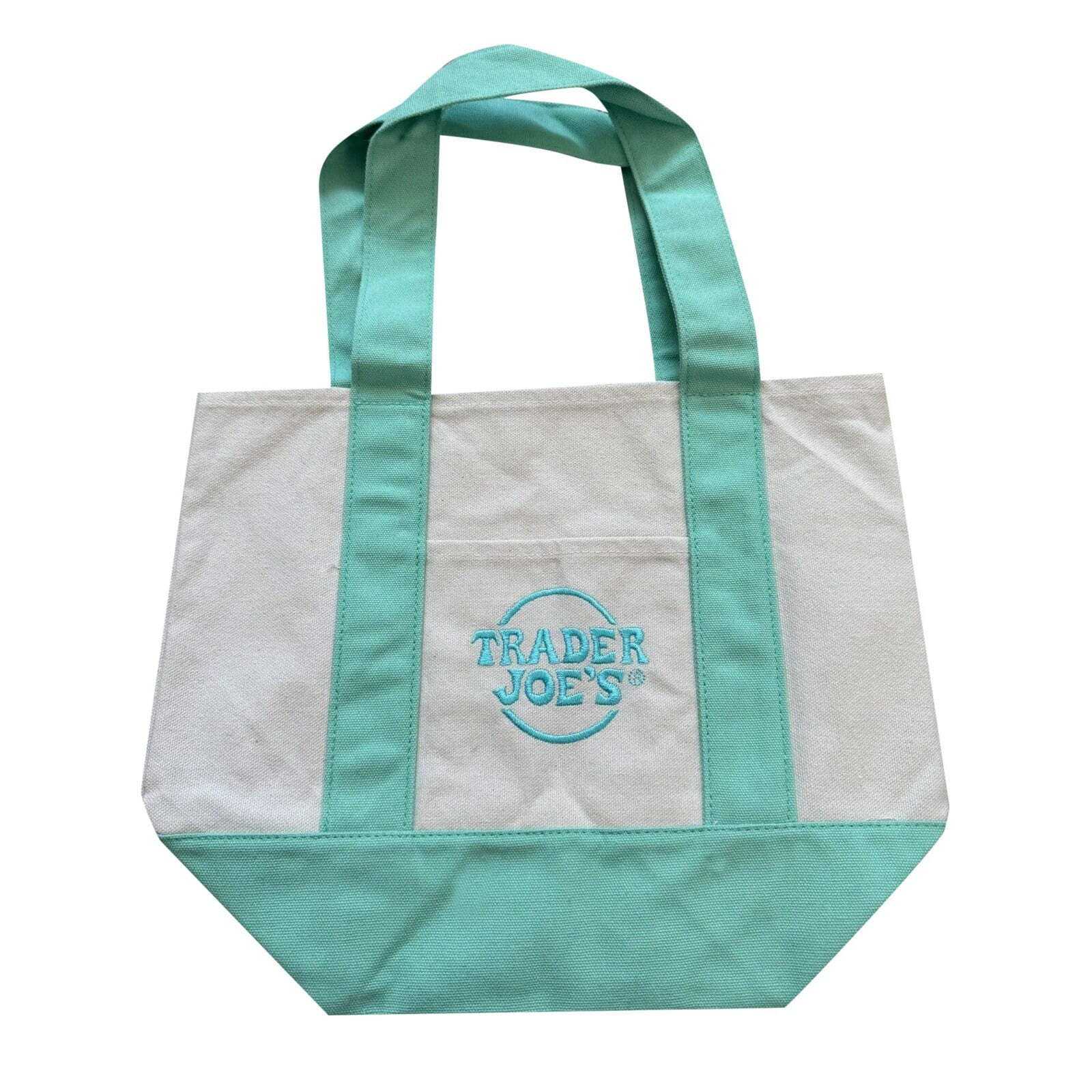 Trader Joe's Pastel Mini Canvas Tote Bags 2025 - LIMITED EDITION - Free Shipping 
