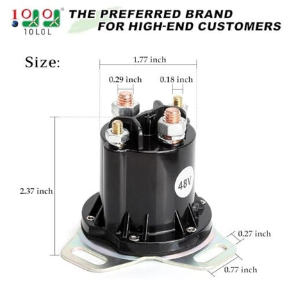 48V Golf Cart Solenoid 150A 4‑Terminal for EZGO RXV Replace 624317 649373