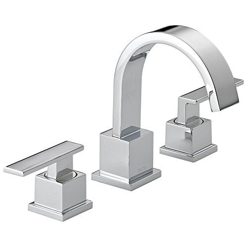Delta Vero Widespread Bathroom Faucet Chrome 3553LF 3‑Hole Pop‑Up Drain