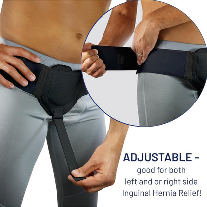 Everyday Medical Inguinal Hernia Support for Men Fits Left/Right Post SurgeryS/M