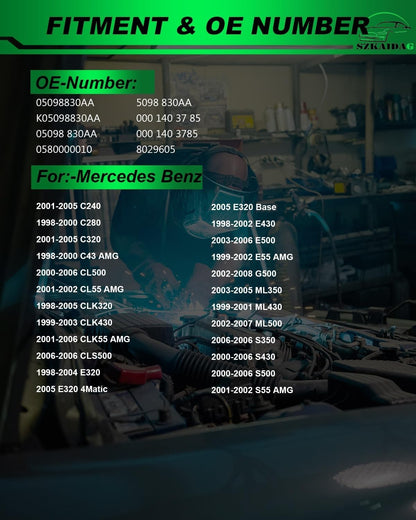 Secondary Air Injection Pump For Mercedes E320 C240 ML320 S430 S500 1998-2007