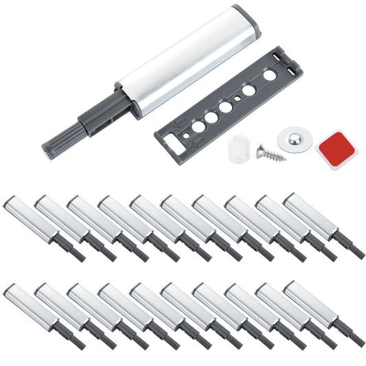 18 Pack Magnetic Push Latches for Cabinet, Push to Open Door Latch - Heavy Duty