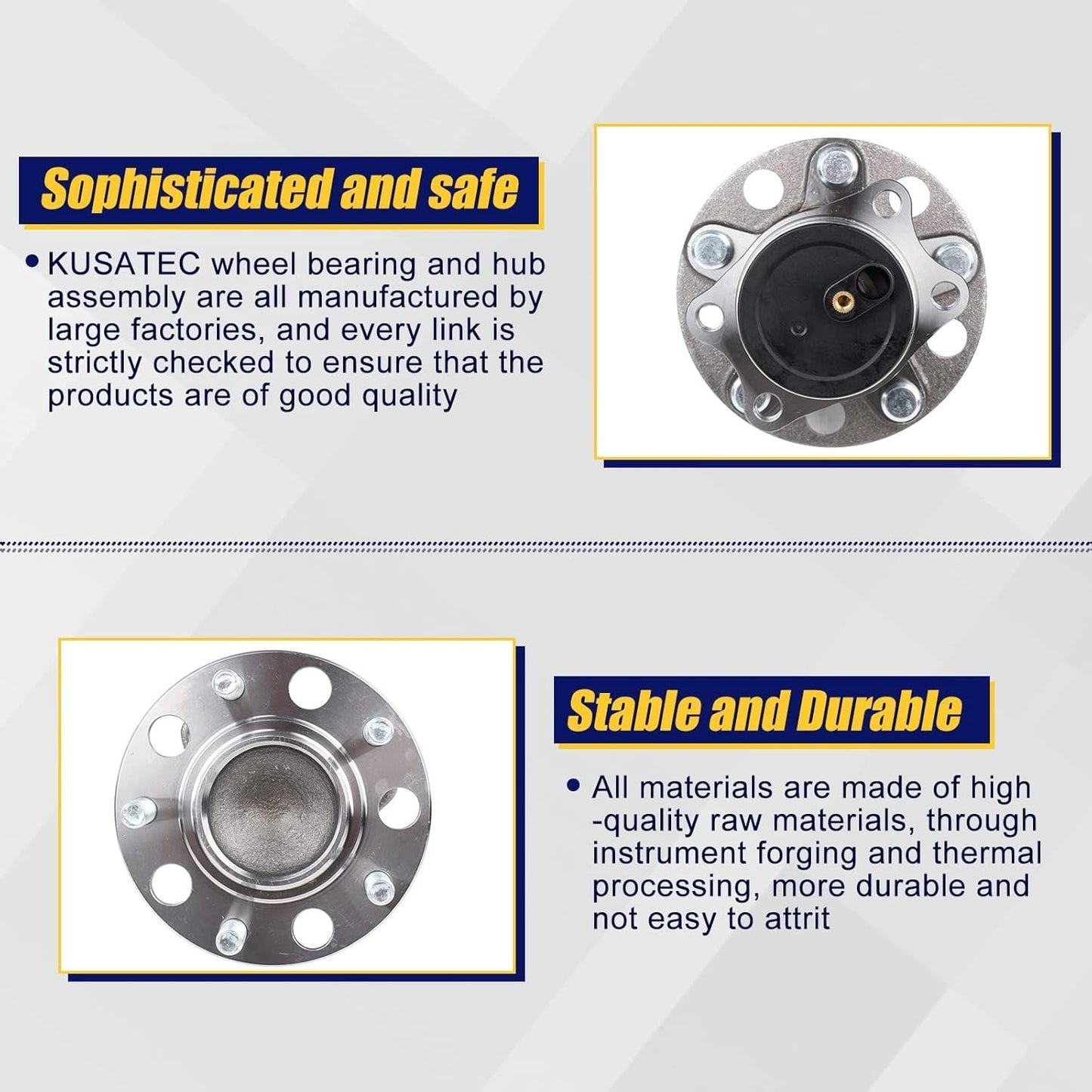 Rear Right Wheel Hub Bearing Assembly  For Jeep Patriot 2007-2017 512332