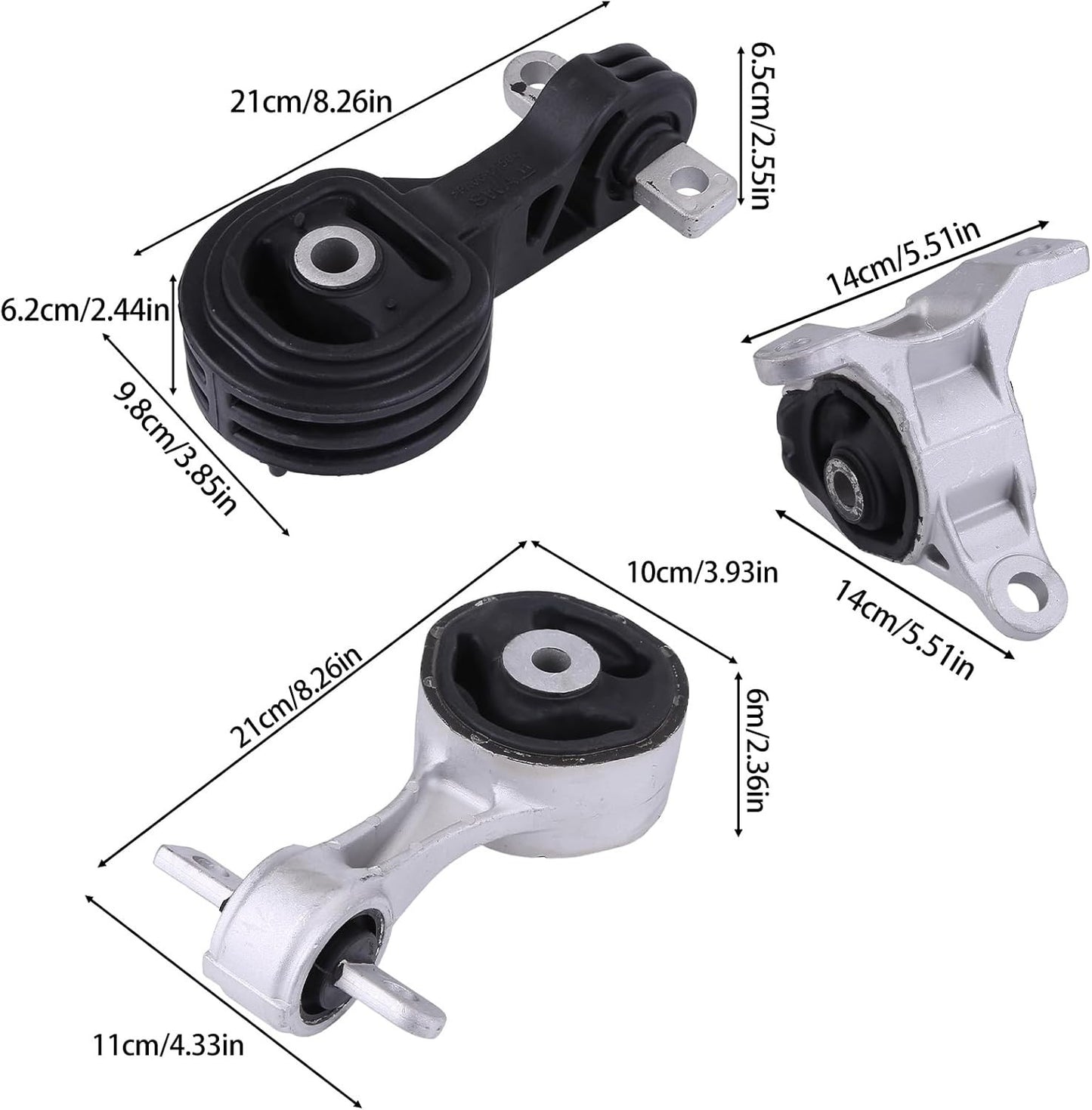 Engine & Transmission Mount Set Fits Acura ILX 2013‑2015 A65052 A65050 A65085