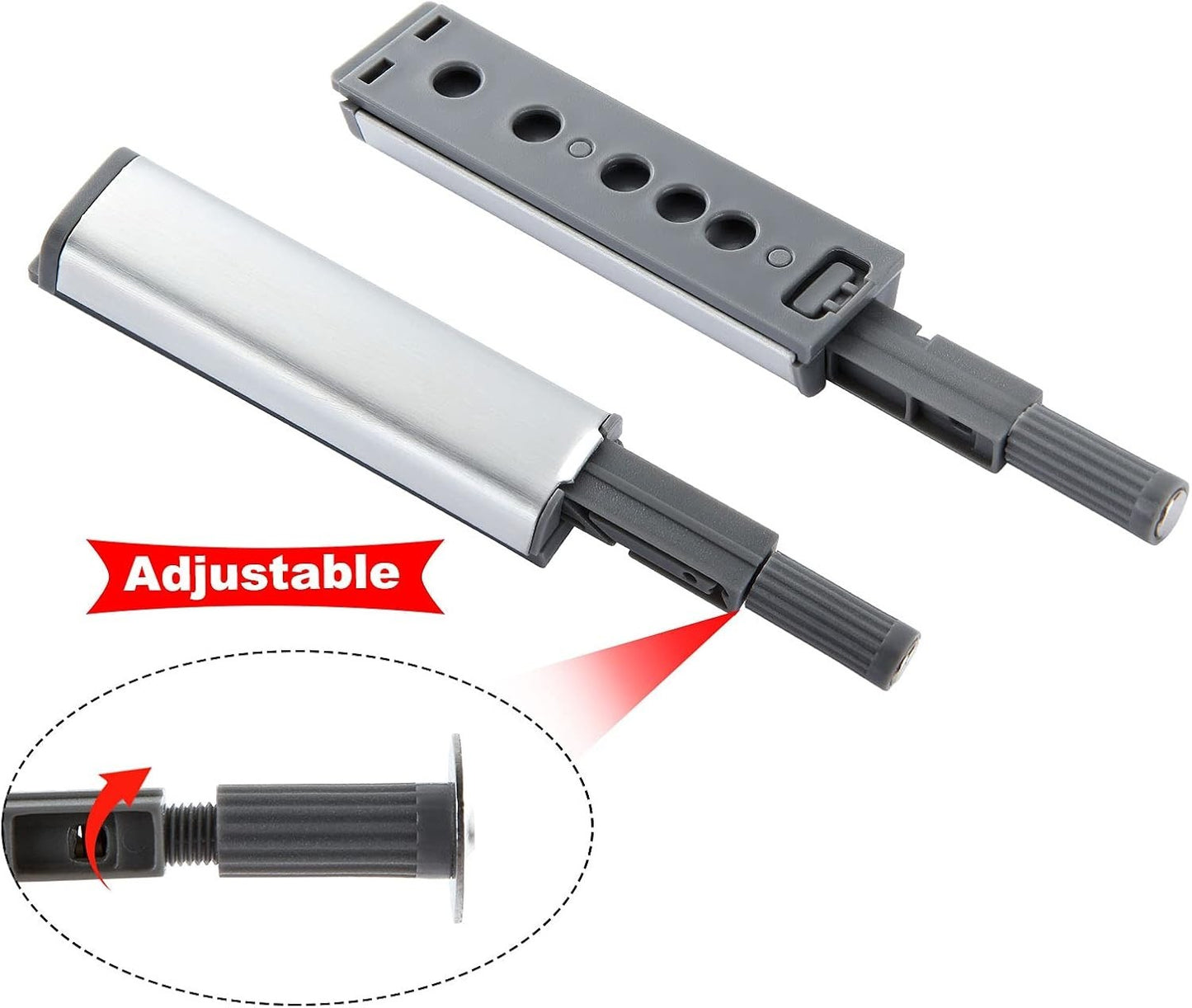 18 Pack Magnetic Push Latches for Cabinet, Push to Open Door Latch - Heavy Duty