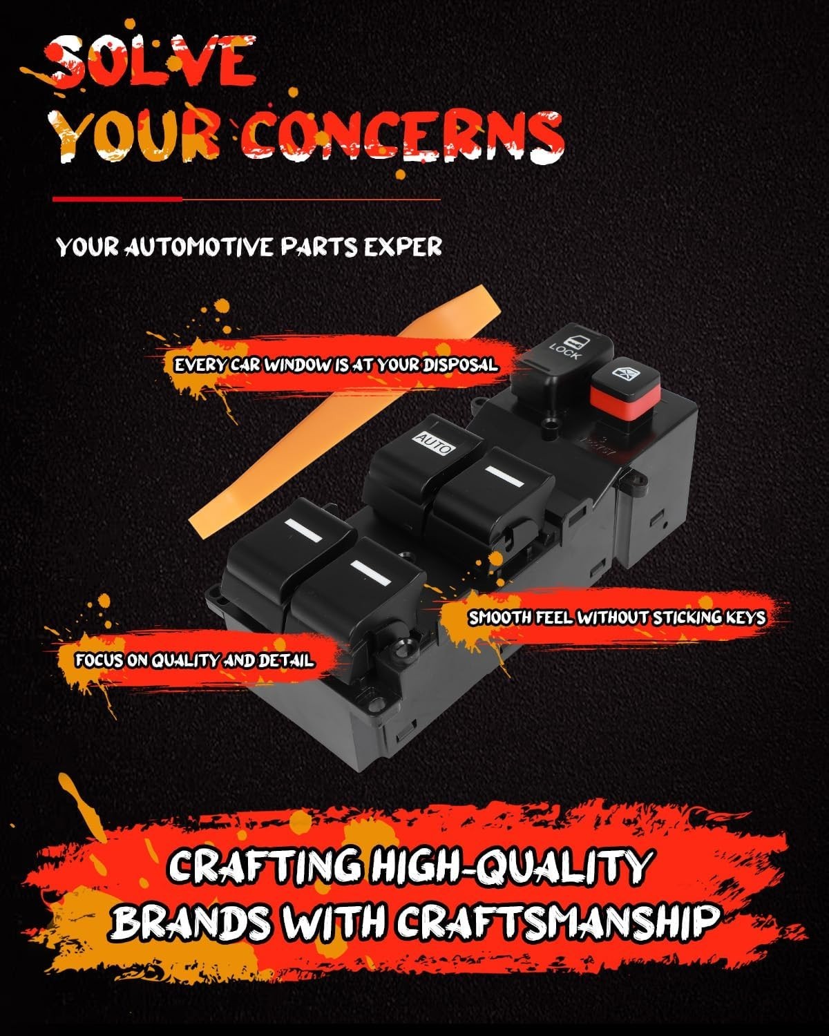 Master Power Window Switch For Honda Ridgeline 2006-2014 Front Left