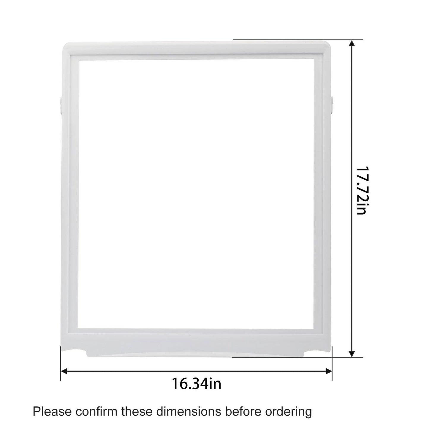 Upper Crisper Drawer Cover Compatible with Frigidaire Refrigerator 240599301