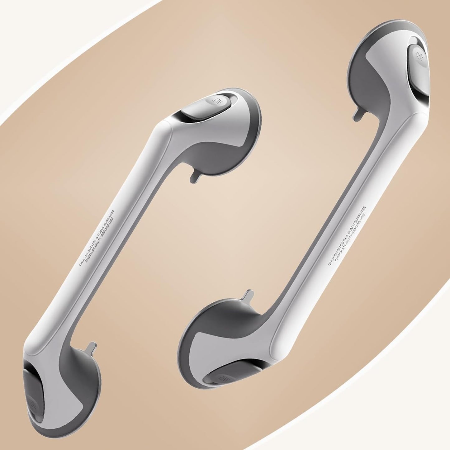 Grab Bars for Bathtubs and Showers, Heavy Duty Shower Handle 2 Pack 16 Inch Suct