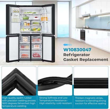 W10830047 Refrigerator Door Gasket Fits Whirlpool JennAir KitchenAid 42.91x16.93