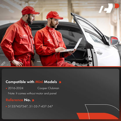 Front Driver Side Door Window Regulator for MINI F54 Cooper Clubman 2016-2024