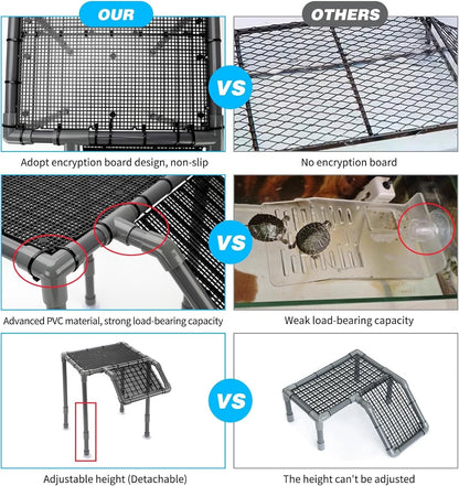 Extra Large Turtle Basking Platform for 40-125 Gallon Aquatic Tanks