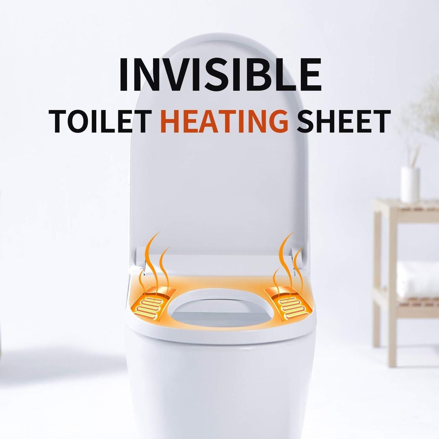 Toilet Seat Warmer Waterproof Heated Sticker AC100-240 Volt To DC16 Volt