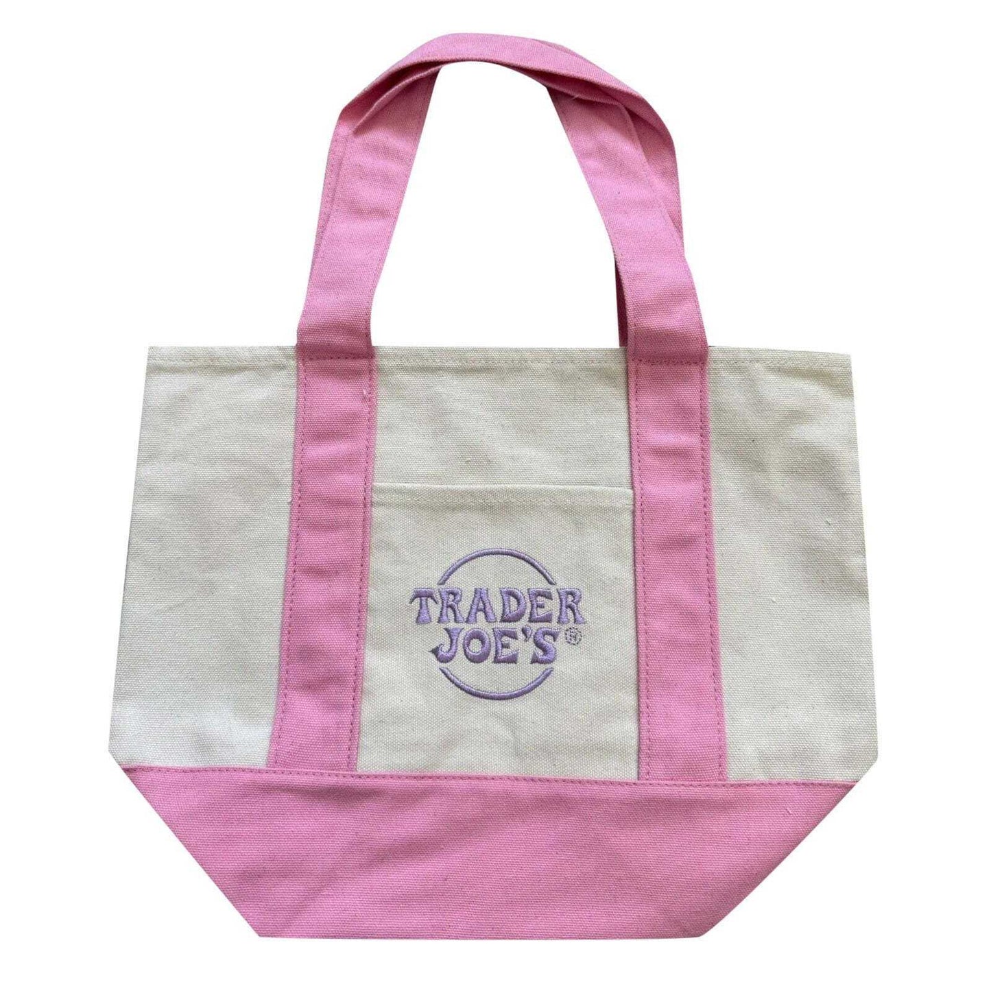 Trader Joe's Pastel Mini Canvas Tote Bags 2025 - LIMITED EDITION - Free Shipping TJ021B-003