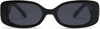 Trendy Retro Rectangle Sunglasses AP3653 - UV400, Unisex, Jewel Accents