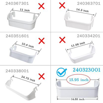 240323001 Refrigerator Door Bin Replacement Fits Frigidaire Kenmore 15.95" (2)