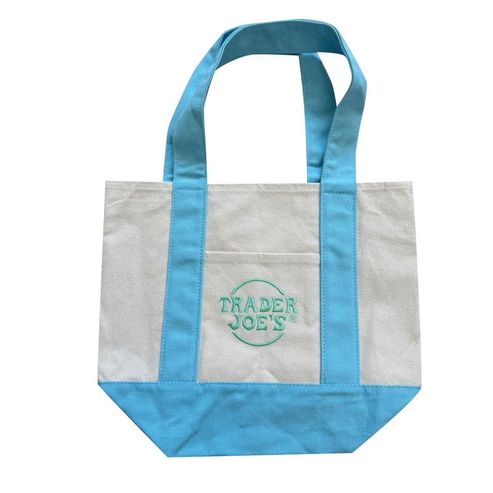 Trader Joe's Pastel Mini Canvas Tote Bags 2025 - LIMITED EDITION - Free Shipping TJ021B-003