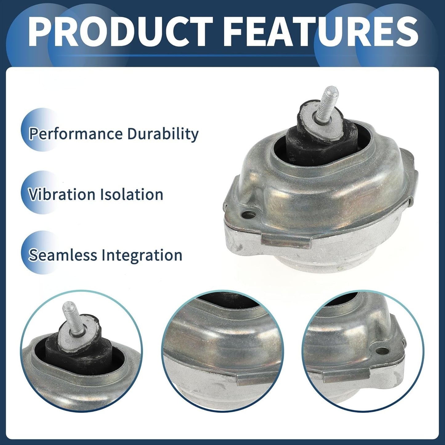 Engine Motor Mount Fits BMW X3 E83 2007‑2010 Left Driver Side 22113415176