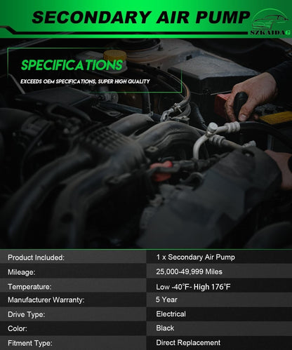 Secondary Air Injection Pump For Mercedes E320 C240 ML320 S430 S500 1998-2007