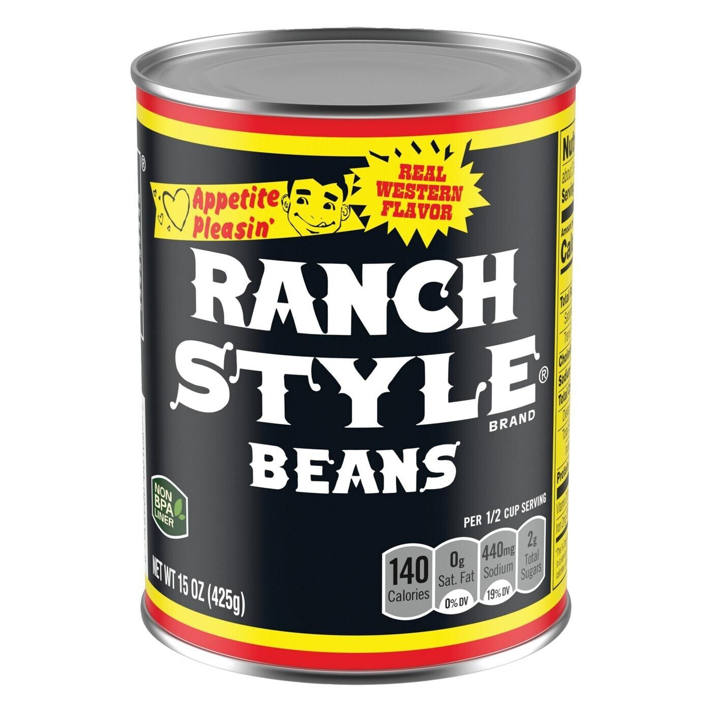 Ranch Style Canned Pinto Beans, Real Western Flavor, 15 oz.