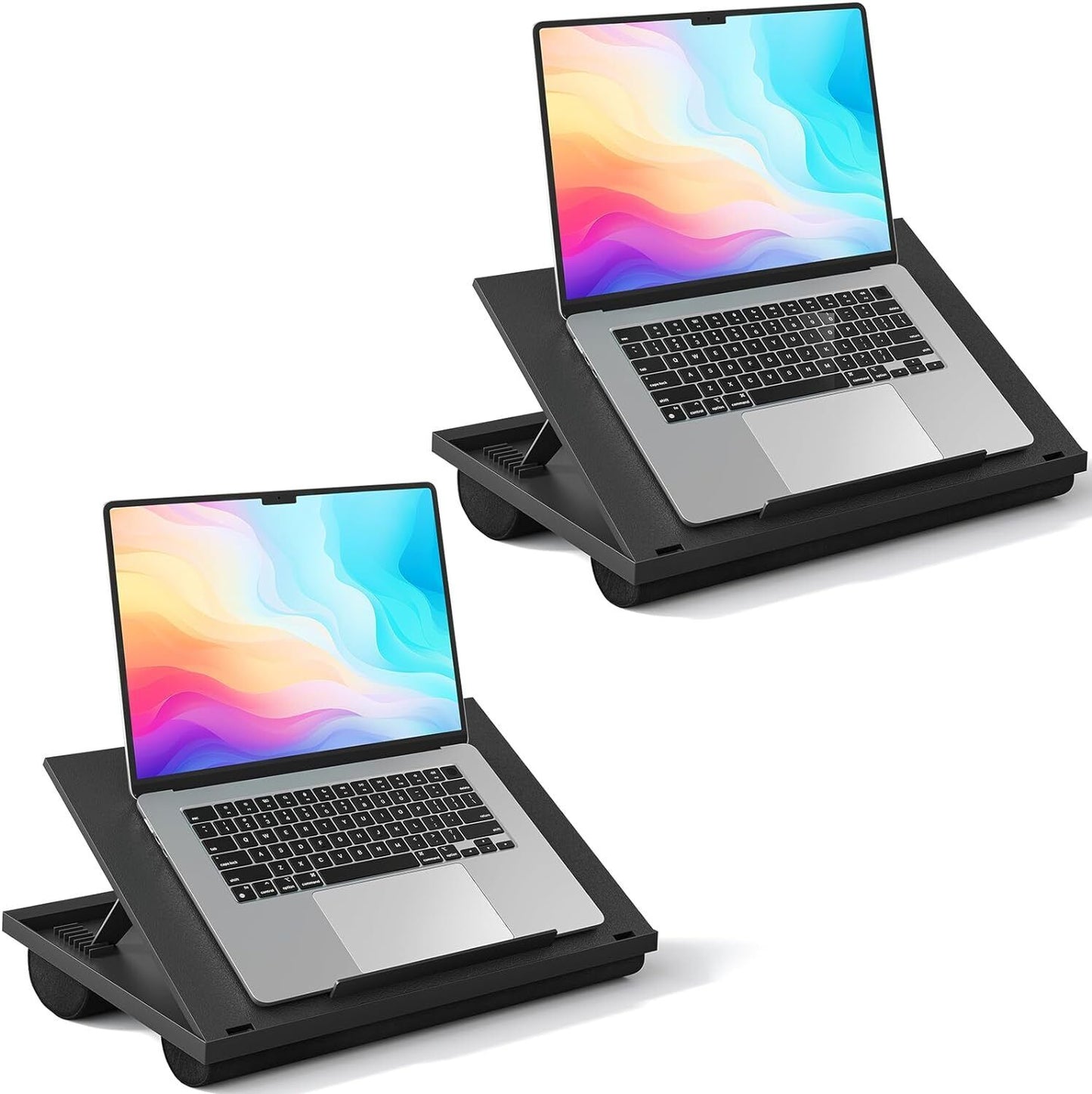 2 Pack Adjustable Lap Desks, 8 Angles & Dual Cushions laptop Stand For Car