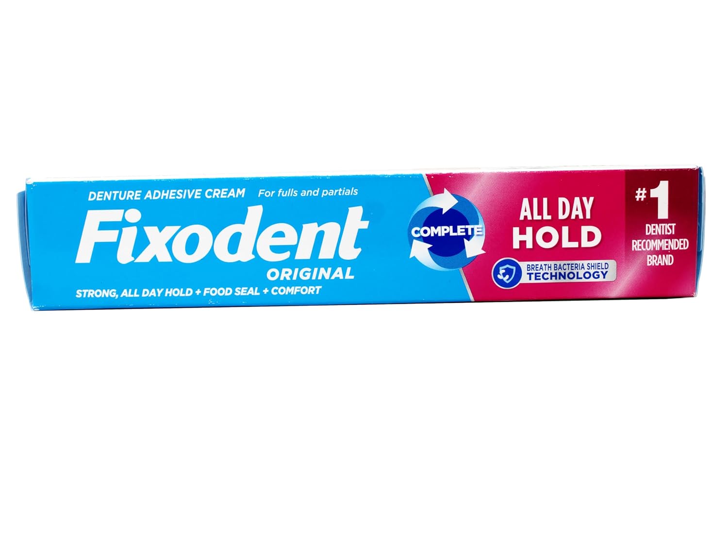 Fixodent Denture Adhesive Cream Original All Day Hold Fulls Partials 2.4 oz 5 Pack NA280-010