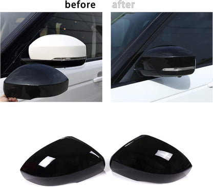Side Rearview Mirror Cover For Land Rover Range Rover Sport 2014-17 Gloss Black