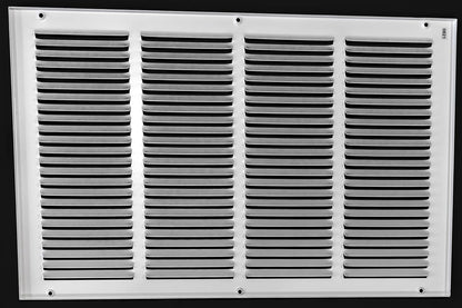 24 x 14 Steel Return Air Grille HVAC Vent Cover Wall Sidewall Ceiling White