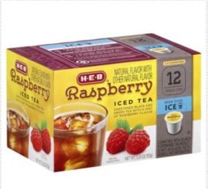 HEB Iced Tea Single Serve Cups 12 cts. Raspberry (Pack of 2)