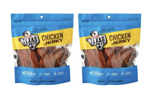 HEB Texas Pets High Protein Grain Free Chicken Jerky Dog Treats Pack of 2 12 oz HB315-022