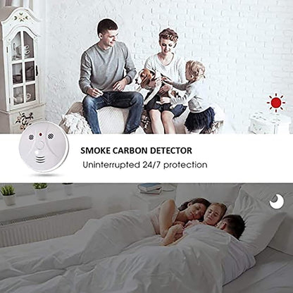 4 Pack Smoke Carbon Monoxide Detector Battery Operated Portable Fire Alarm Home Kitchen