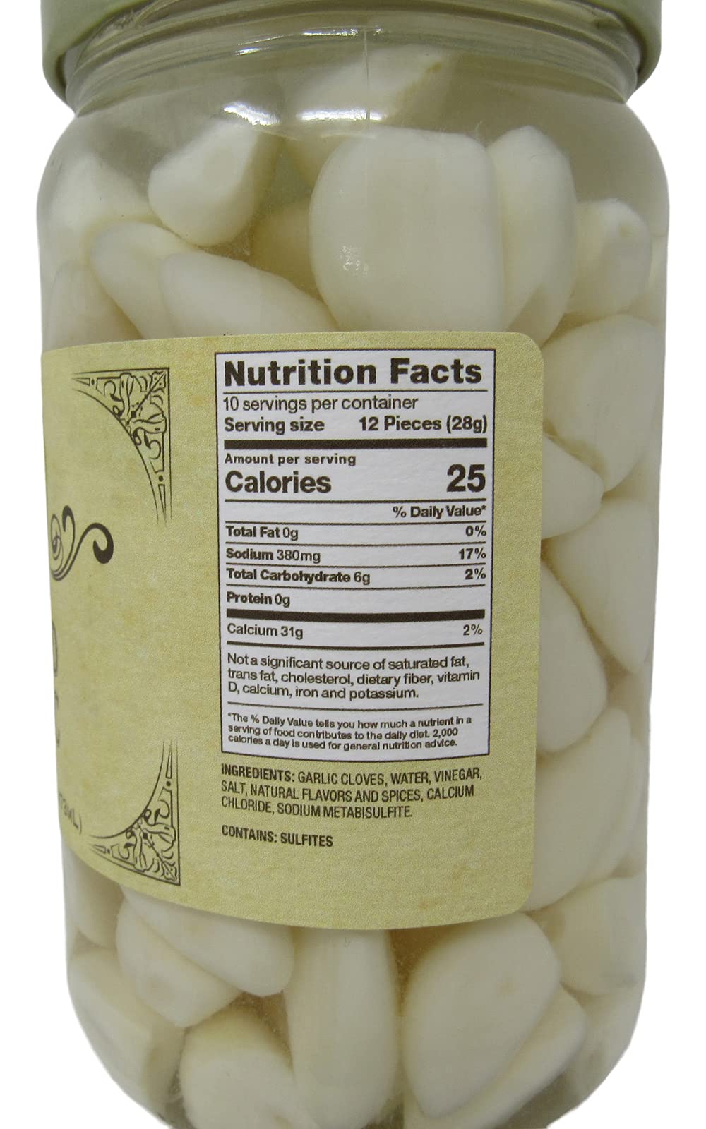 Buc-ee's Pickled Garlic in a Resealable Jar, Gluten Free, No High Fructose Corn Syrup, 16 Fl Ounces