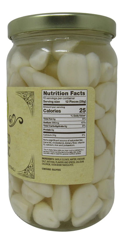 Buc-ee's Pickled Garlic in a Resealable Jar, Gluten Free, No High Fructose Corn Syrup, 16 Fl Ounces