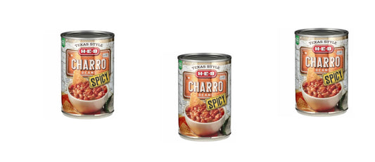 H-E-B Beans 15oz - 3 cans (Charro Spicy)