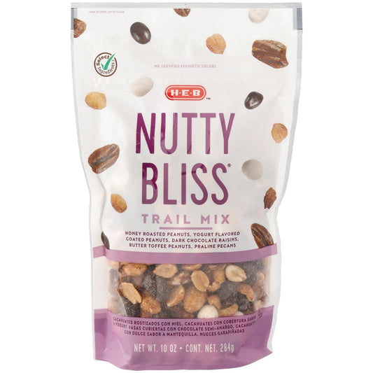 HEB Trail Mix 8oz - 11oz Bag (Pack of 3) Choose Flavor Below (Nutty Bliss 10oz)