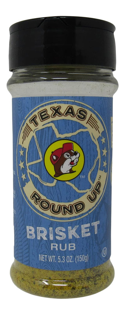 Buc-ee's Texas Round Up Brisket BBQ Rub, Gluten Free, One 5.3 Ounce Shaker Bottle