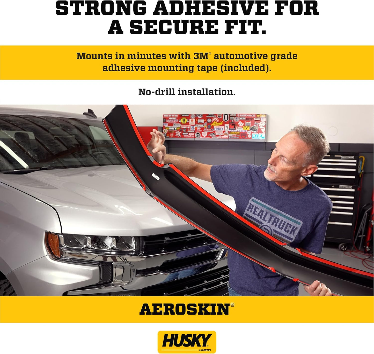 Husky Liners Aeroskin Hood Protector Fits 2022-2025 Pathfinder Hood Smoke